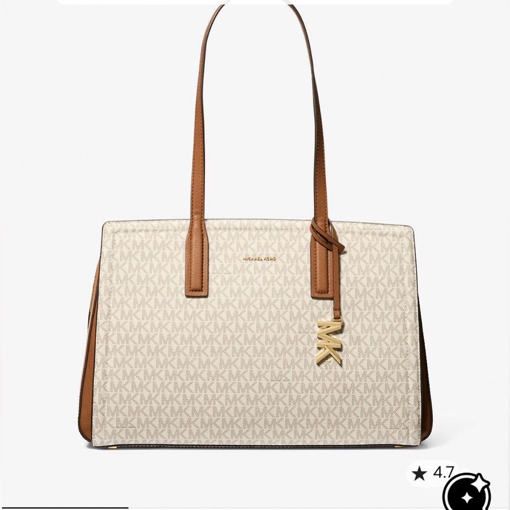 Michael Kors Laila Medium Signature Logo Tote Bag